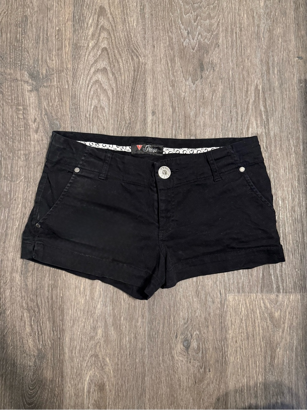 Y2K (2004) Guess Black Women's Low-Rise Shorts